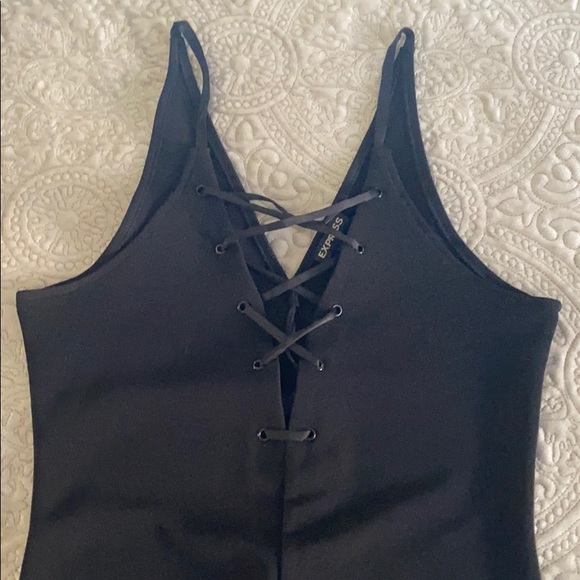 Express Black Thong Bodysuit Medium - Picture 2 of 4
